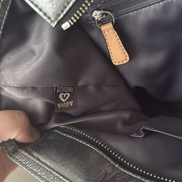 Vintage Coach Signature Metallic Classic Poppy Quilted Canvas Tote G1176‑18676 - Picture 12 of 14